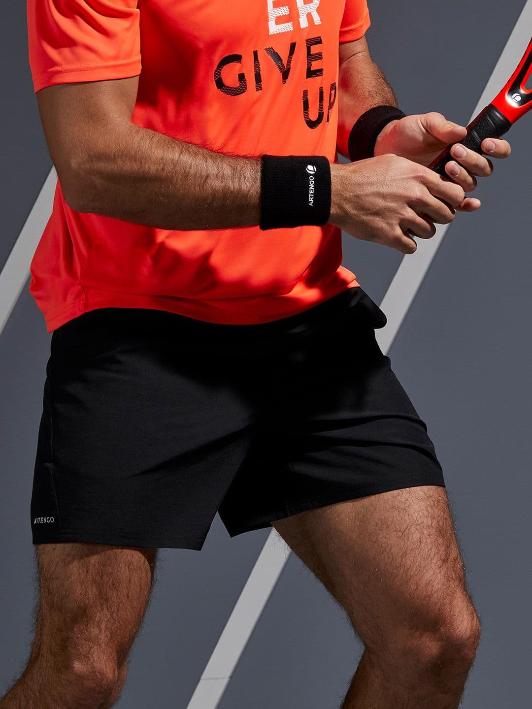 Decathlon Kuikma - Men Black Quick Dry Tennis Shorts - view 1