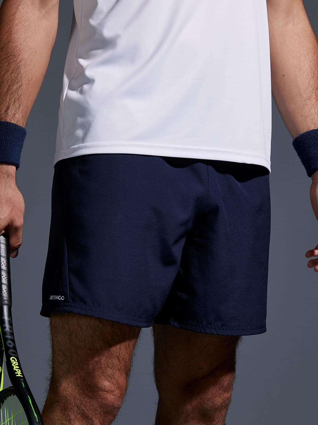 Decathlon Kuikma - Men Navy Blue Quick Dry Tennis Shorts - view 1