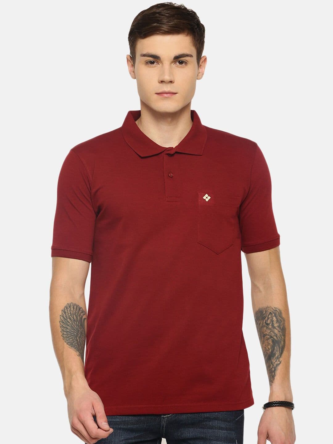 Dollar Men Solid Polo Tshirt with Pocket - view 1
