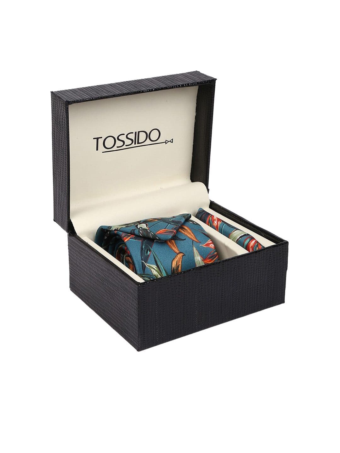 Tossido Men Green Printed Accessory Gift Set - view 1