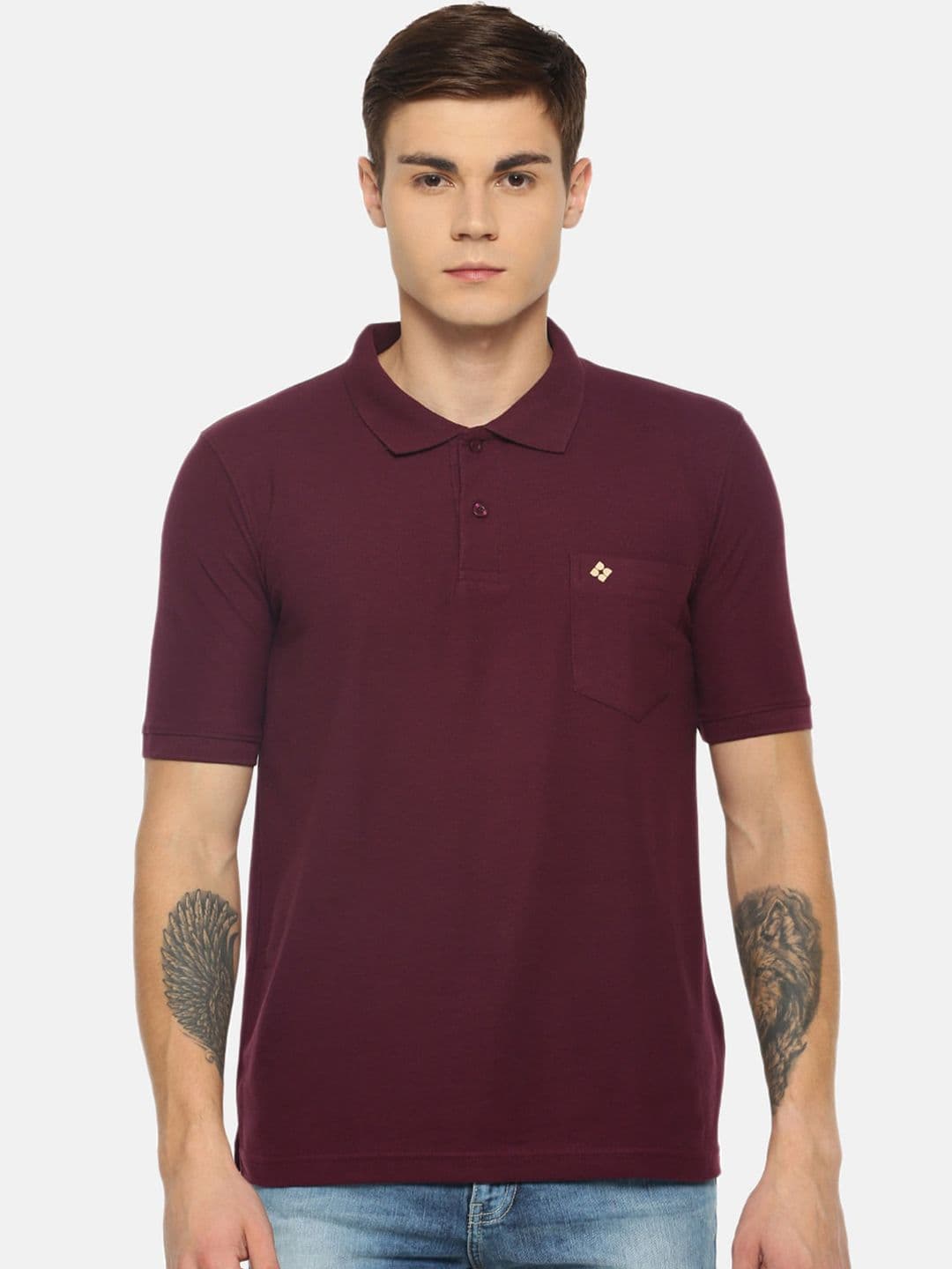 Dollar Men Solid Polo Tshirt with Pocket - view 1