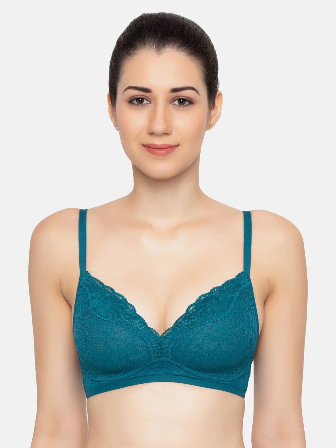Triumph Plunge Neck Padded Wireless Ultrasmart 4D Technology Fit Smart Bra - view 1