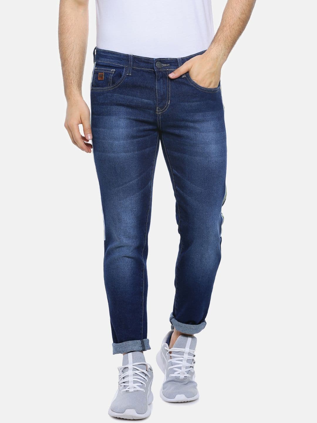 CAHOOT Men Blue Slim Fit Mid-Rise Clean Look Jeans - view 1