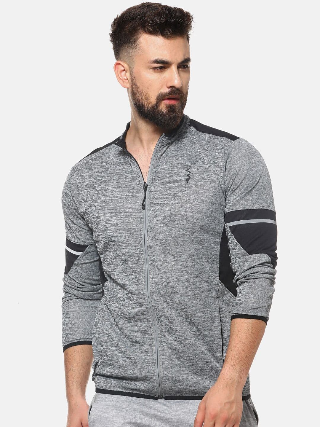 CAHOOT Men Grey Solid Lightweight Sporty Jacket - view 1