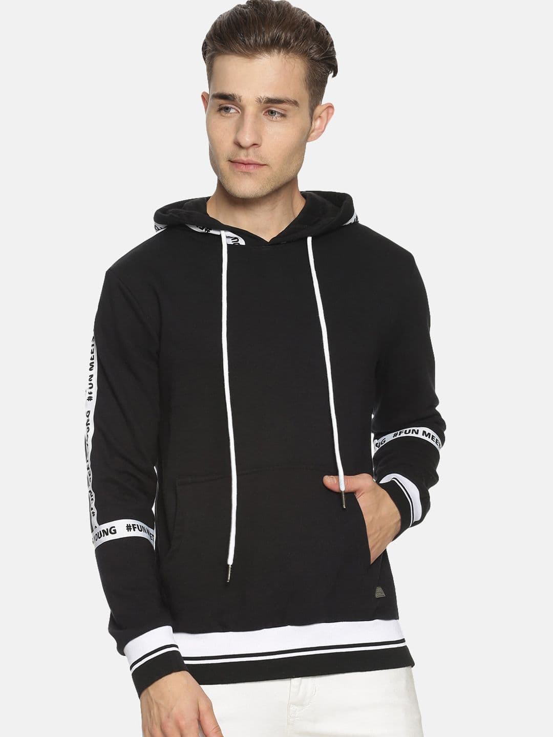 CAHOOT Men Black Solid Sweatshirt - view 1