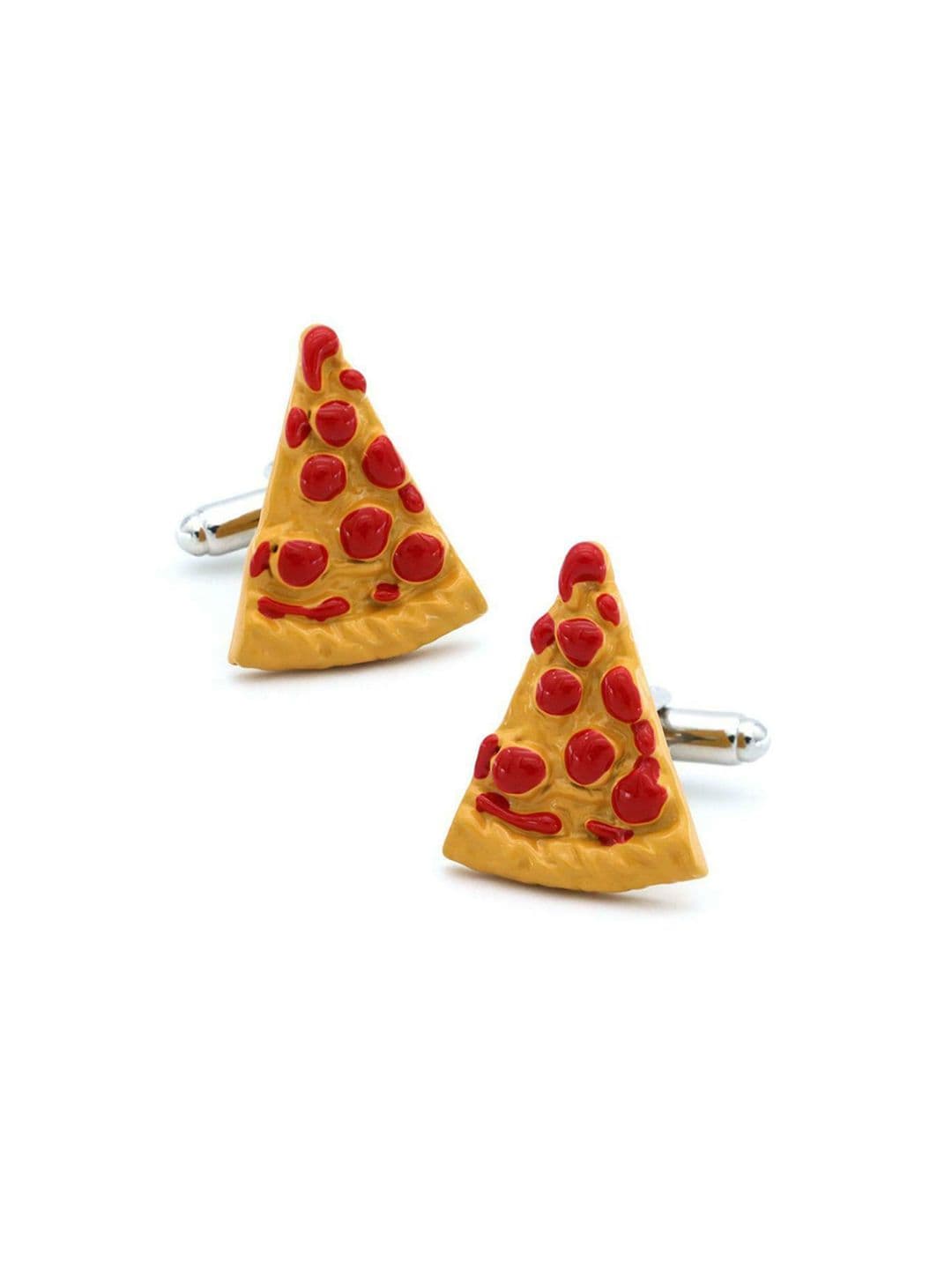 The Tie Hub Yellow Pizza Cufflink - view 1