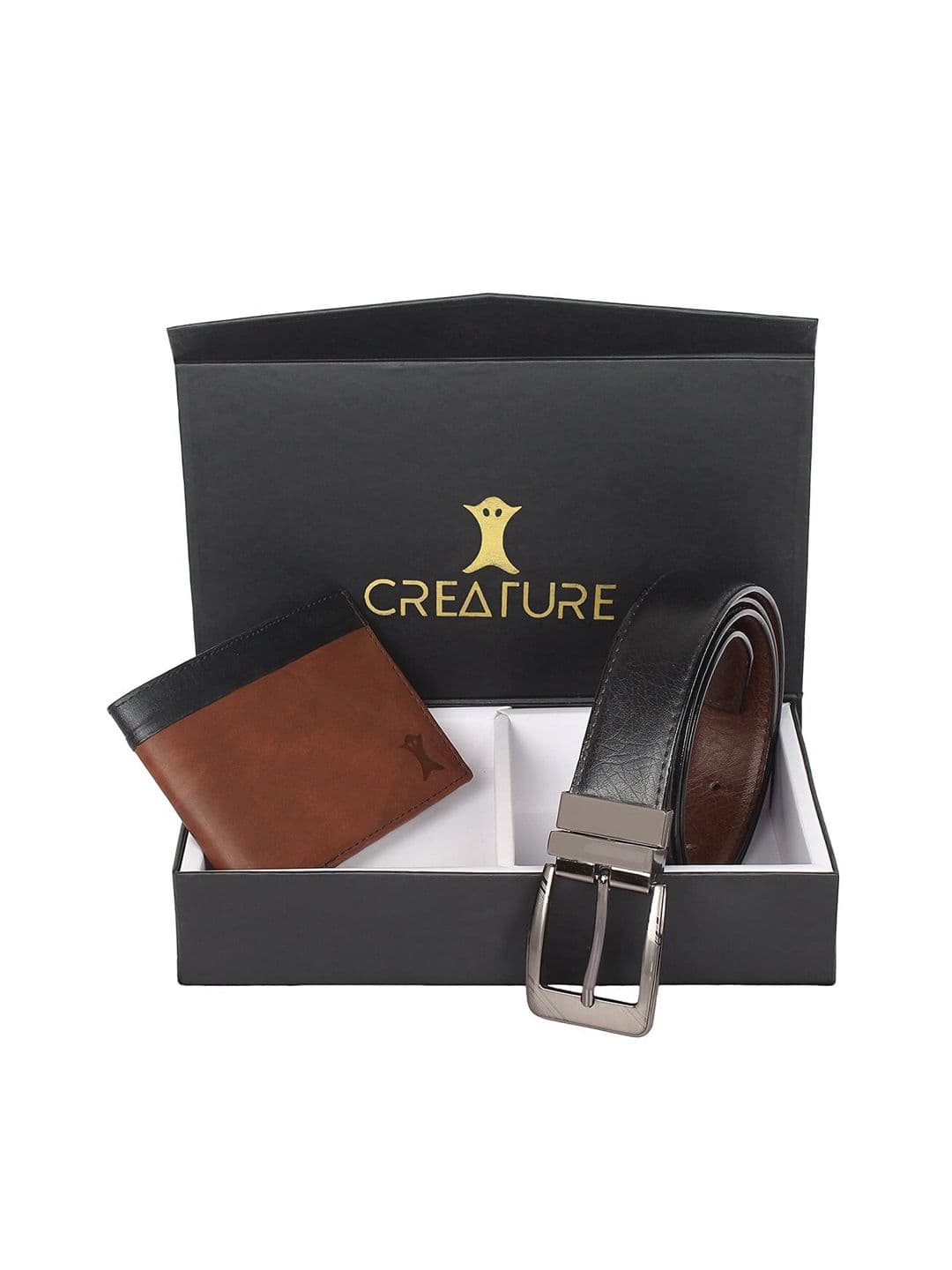 Creature Men Black & Brown Textured Accessory Gift Set - view 1