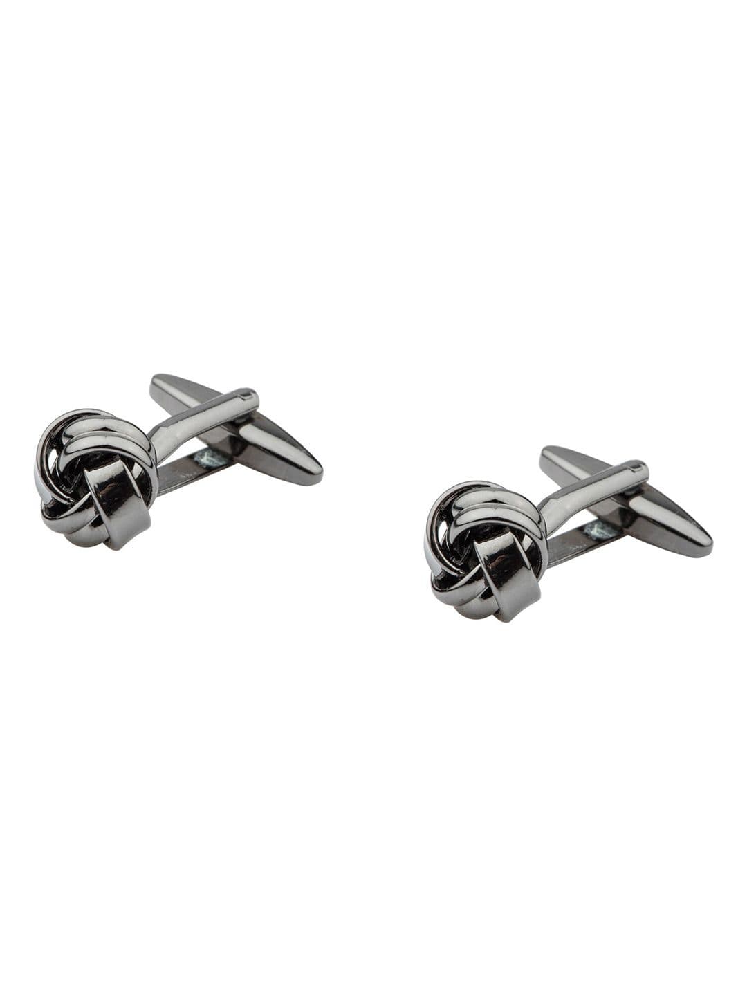 The Tie Hub Gunmetal-Toned Quirky Cufflink - view 1