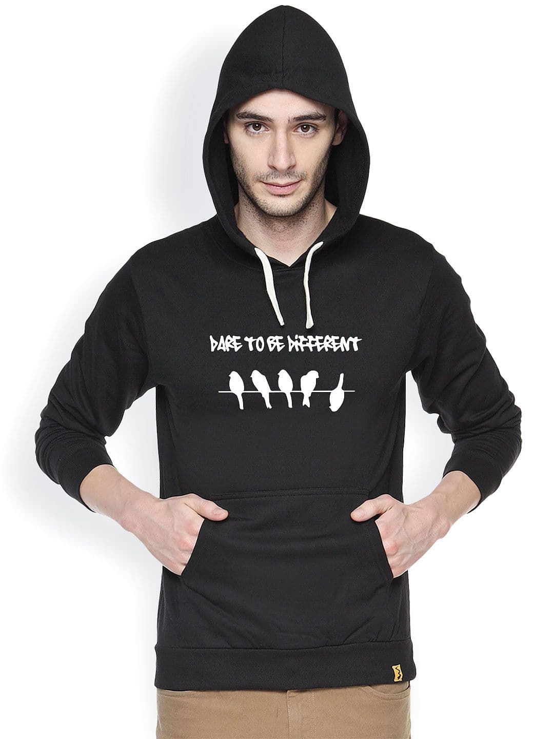 CAHOOT Black Printed Hooded Sweatshirt - view 1